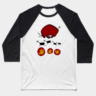 Cave Art Baseball T-Shirt